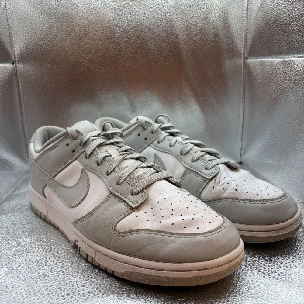 Size 12 Nike Dunk Low Retro Gray Fog White Mens Athletic Shoes‎ DD1391-103